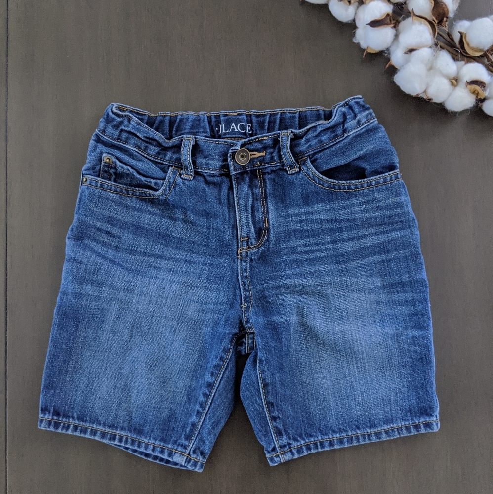The Children's Place Boys Jean Shorts Sz 5 Husky